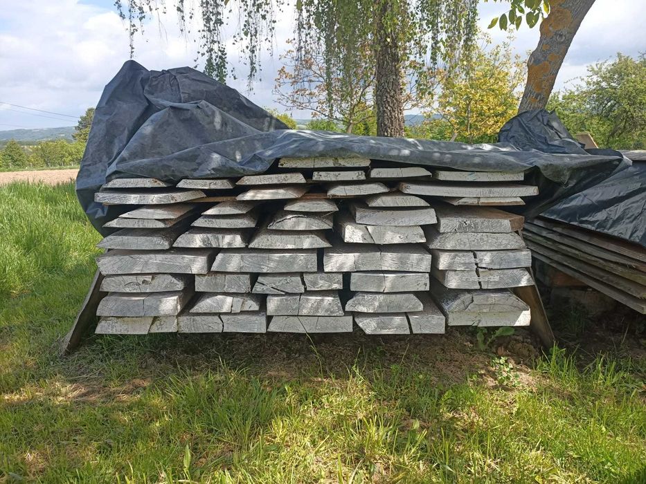 Deski dębowe / foszty 7 cm – długość 330 cm – ok. 6 m³