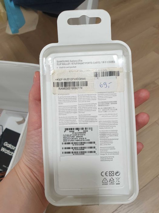 Oryginalny Etui Galaxy J5 bialy nowy