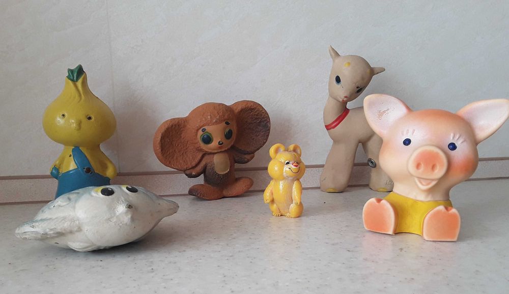 Игрушки СССР - резиновые пищалки - разные
