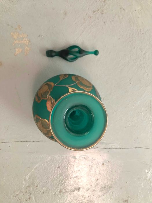 Jarra Verde Marinha Grande Olinda Colaço Peça Única Com Certificado