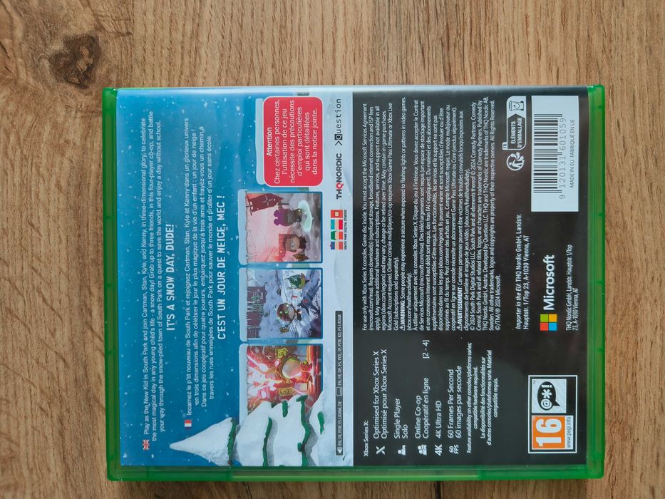 South Park: Snow Day! Jak nowa! Pudełko + płyta. Xbox Series X