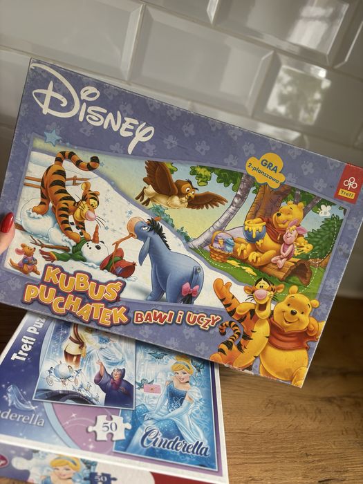 Puzzle Cinderella + Gra Planszowa GRATIS