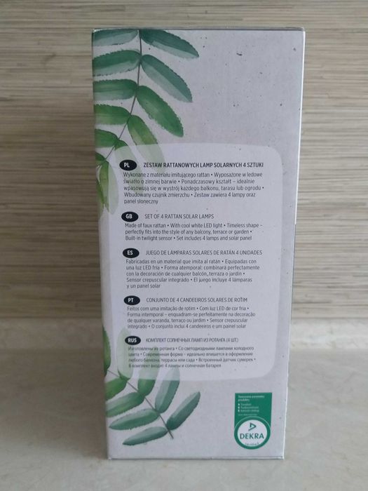 OKAZJA Lampki solarne ratanowe lampy rattan 4szt Wysyłam