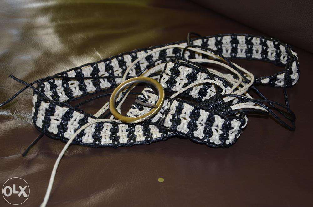 NOWY biało-czarny pasek