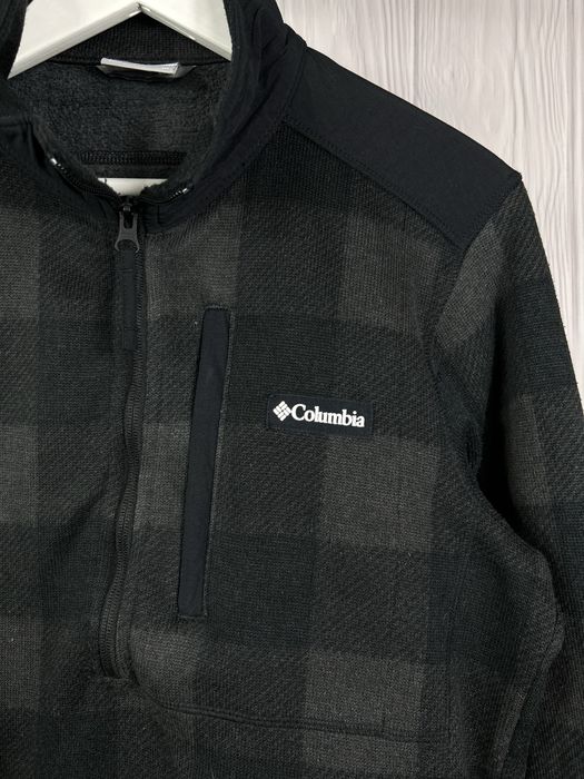 Columbia 1/3 Zip Plaid кофта фліска з гарним дизайном Оригінал!