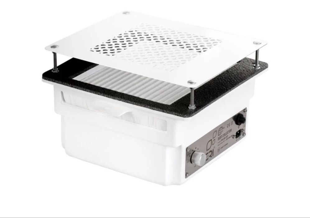 Teri 800 біла (решітка металева)-вбудована манікюрна витяжка