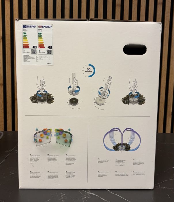 Akwarium Biorb Tube 15L LED czarne | zestaw + oryginalne dodatki Oase