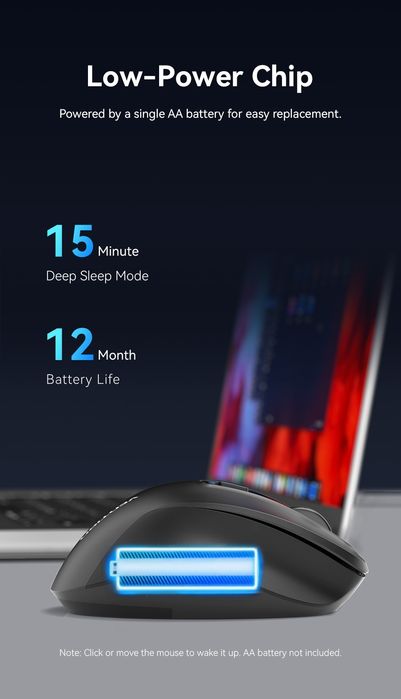 Vention Мышь 2.4 ghz bluetooth 5.1 — 6 кнопок, 3 девайса