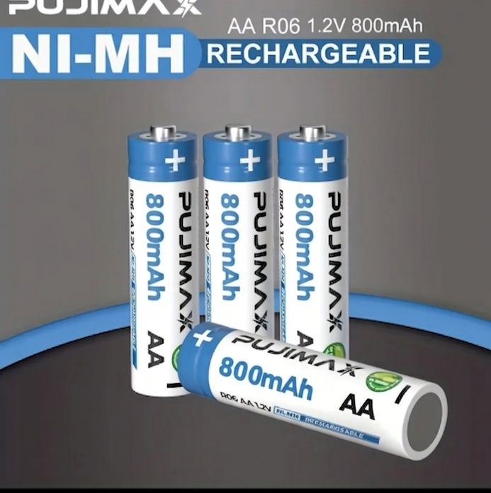 Аккумуляторы Pujimax AAA перезаряжаемые батарейки Ni-MH 1.2V