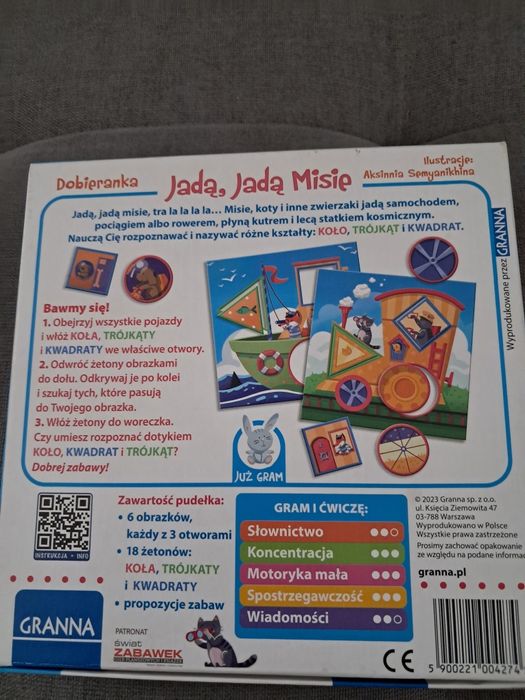 Dobieranka jadą jadą misie 2-4 lata