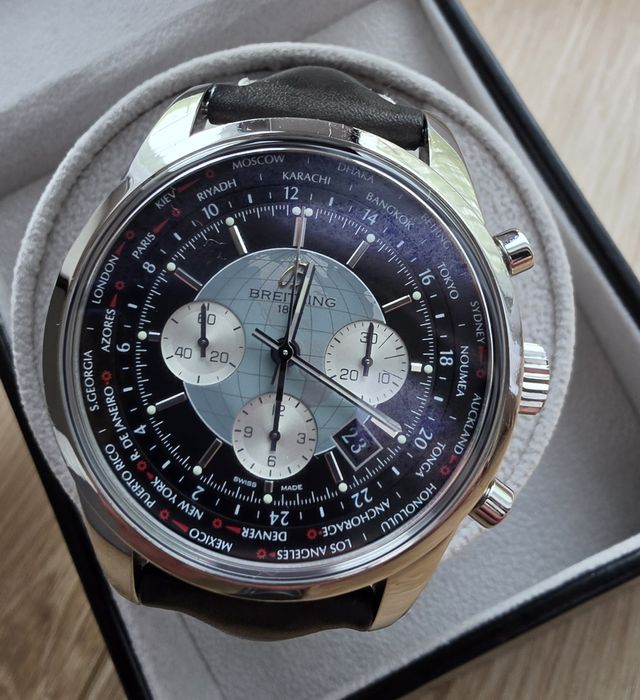 Breitling Transocean Chronograph Unitime  AB0510U full set 2019