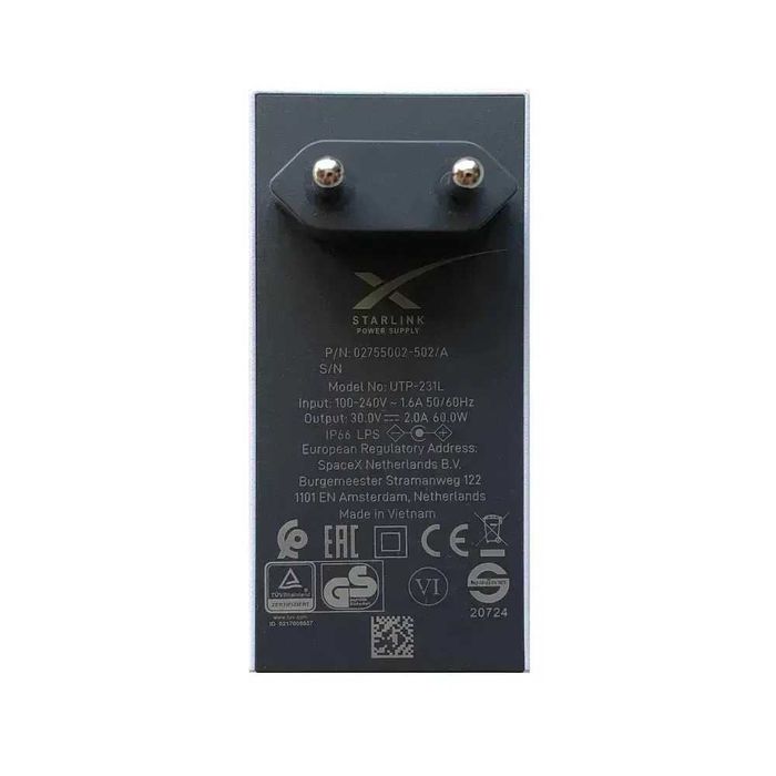 Оригінальний блок живлення Starlink Mini 60W