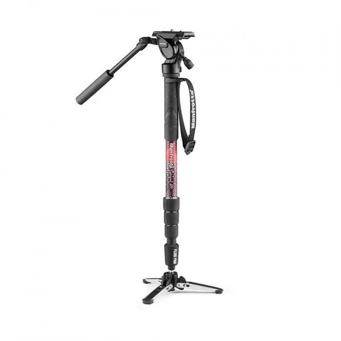 NOWY Monopod Manfrotto MII Video z nóżkami, GŁOWICĄ i płytką