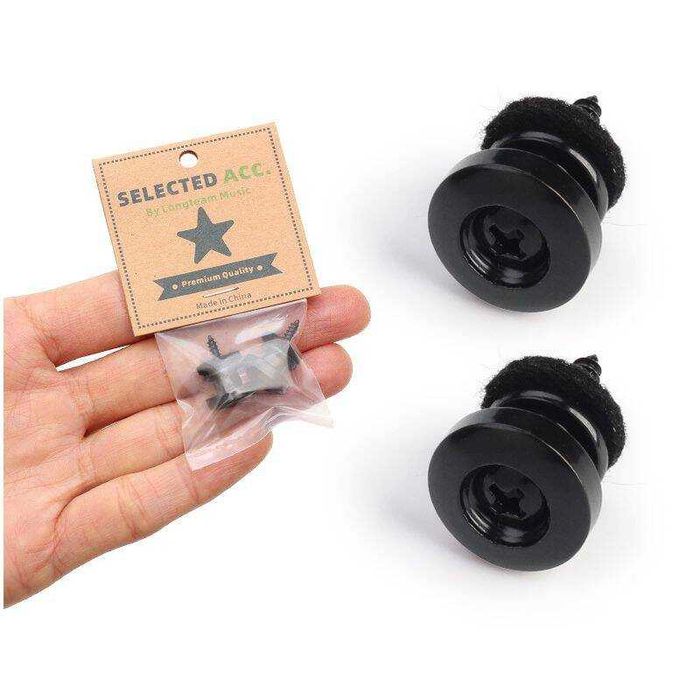 Zaczep do paska gitary Kera Audio AS-022-B czarny para