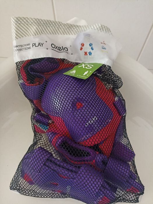 Patins de Criança PLAY3 Rosa Violeta e acessórios