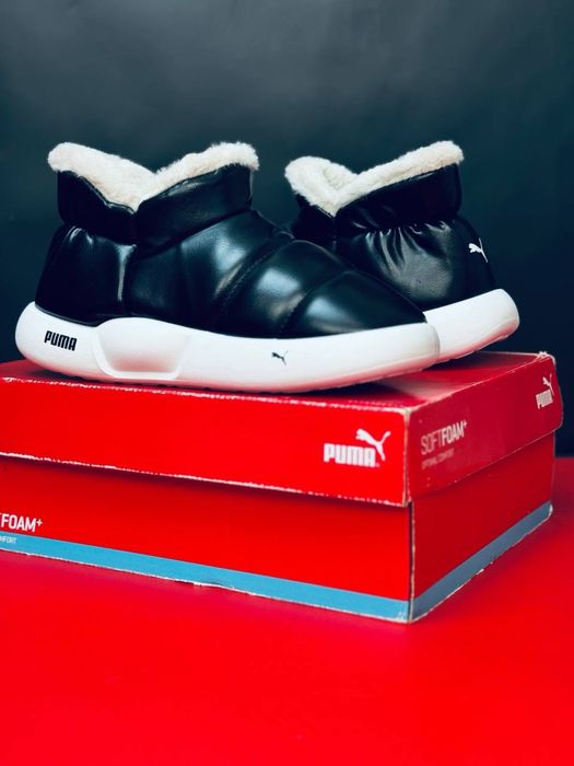 Дутики снегоходы кожаные Puma / большой выбор размеров !!