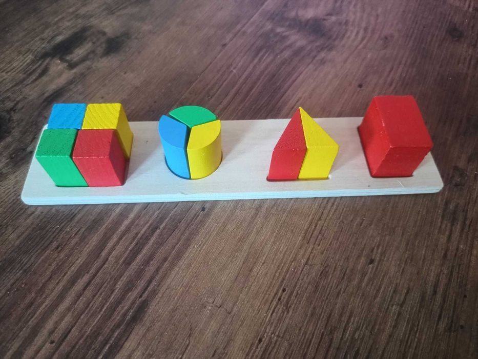 Układanka drewniana figury geometryczne montesorri