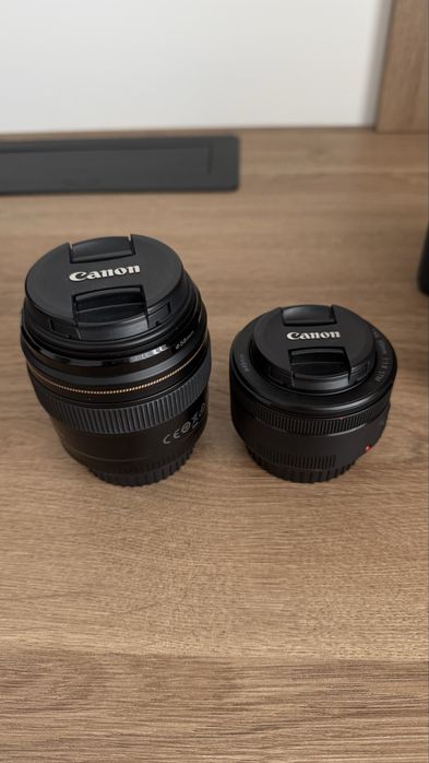 Canon EOS 750D + об'єктиви 50mm f/1.8 та 18-55mm + сумка