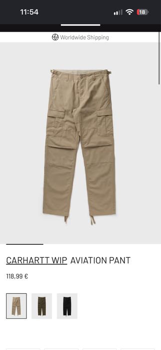Карго штани Carhartt WIP Aviаtion cargo pants