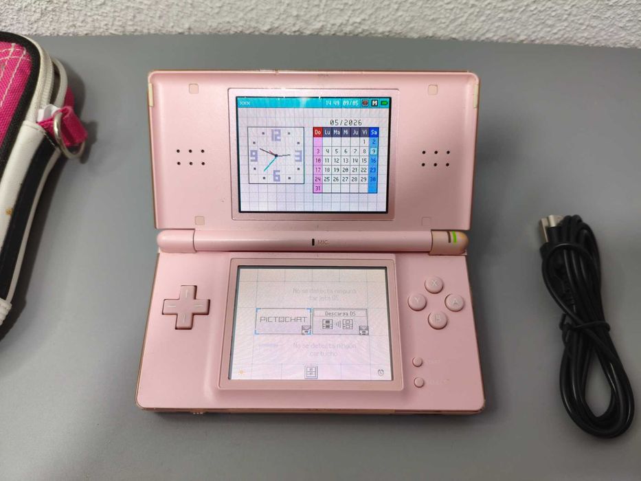 Nintendo DS Rosa + Jogos