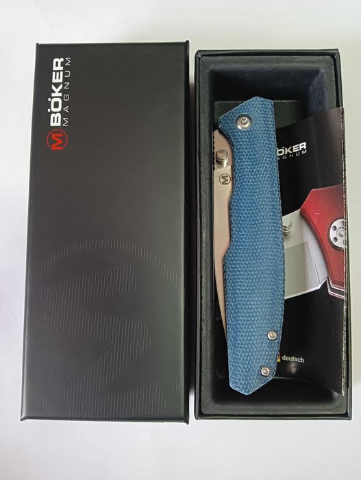 Nóż składany Magnum Deep Blue Canvas