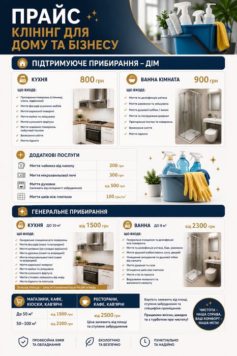 Клінінг для Дому та Бізнесу