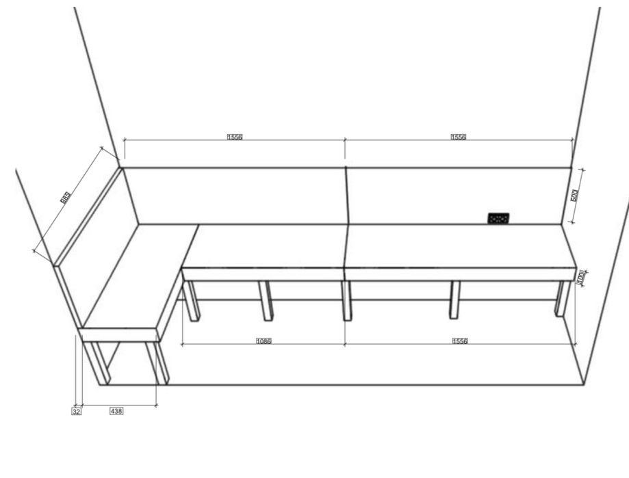 Мякий куточок, диван для кафе