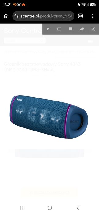 Okazja super głosnik Sony XB43