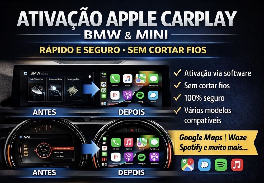 Ativação de Apple CarPlay BMW & MINI