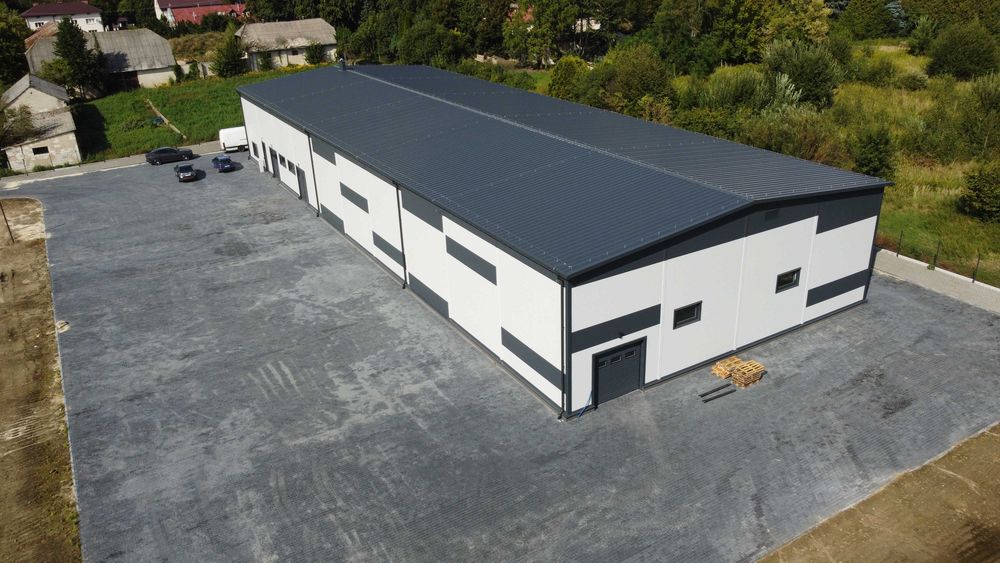 Hala magazynowa ocieplana 1331 m2 22x60,5x7,4