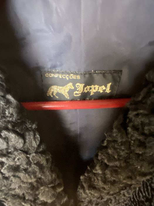 Casaco astracan preto