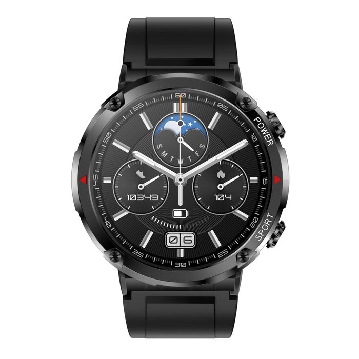 smartwatch gravity gt21-5 + granatowy pasek silikonowy