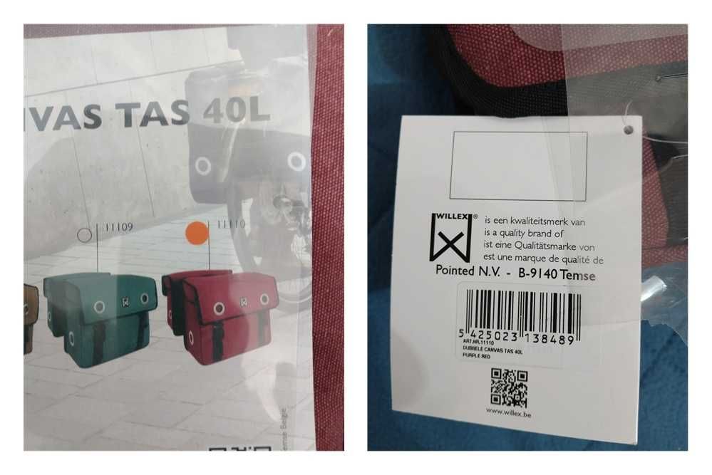 Willex mala duplo para bicicleta 52 L (152)