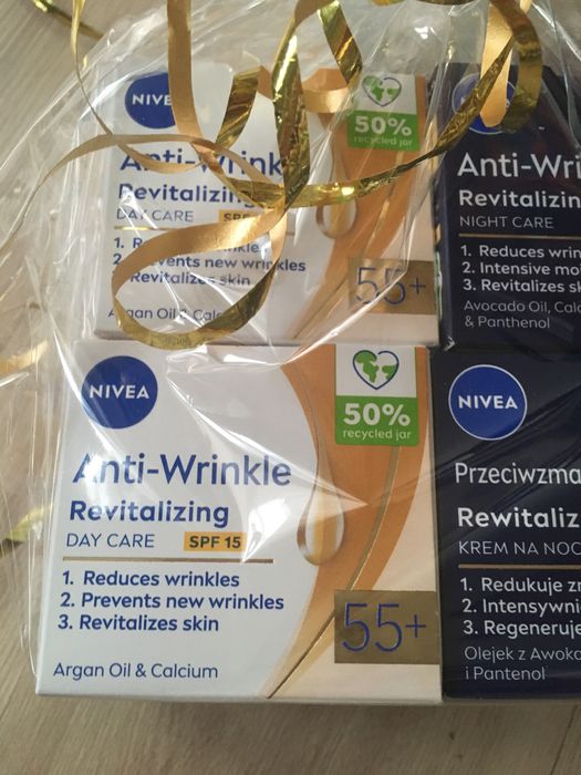 Kremy Nivea 55+ dzien i noc 4op,wspaniałe na prezent.Szybka wysyłka!