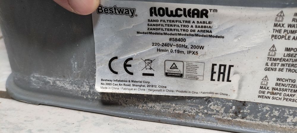 Bestway Flowclear pompa filtrująca piaskowa 58400