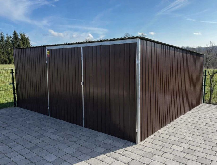 Garaż Blaszany 4x5 GRAFIT RAL 7016
