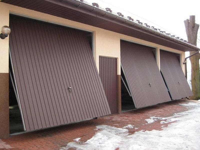 Brama Garażowa Uchylna NA WYMIAR Stalowe Drzwi Garażowe KONFIGURATOR