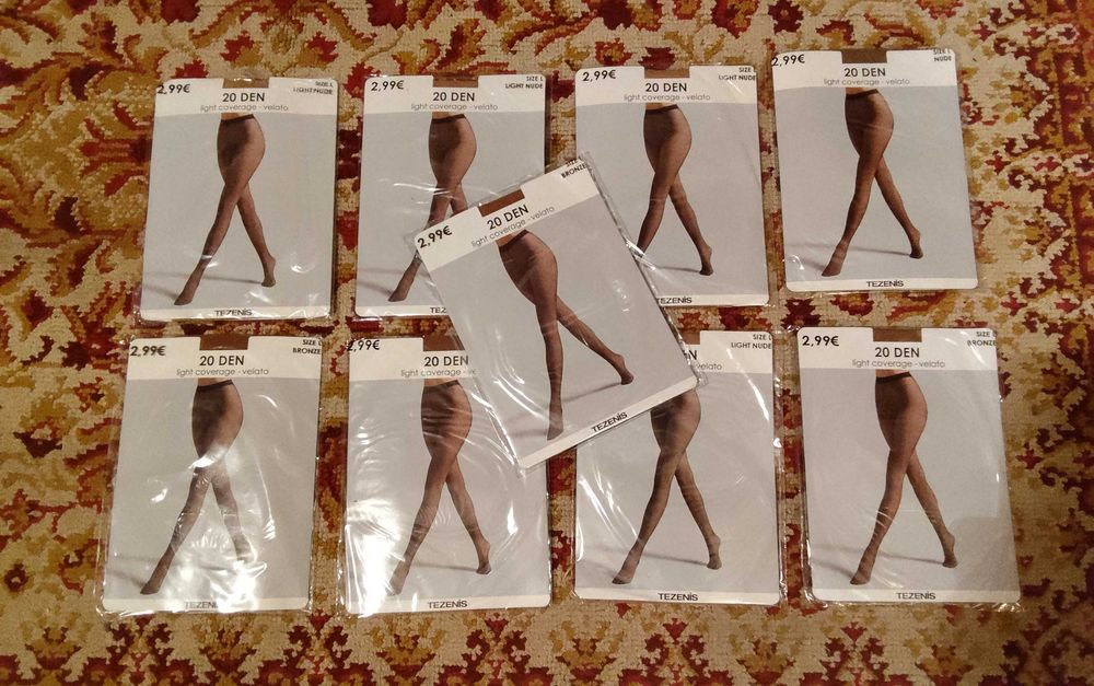 Meias collants Tezenis - novas - portes incluídos