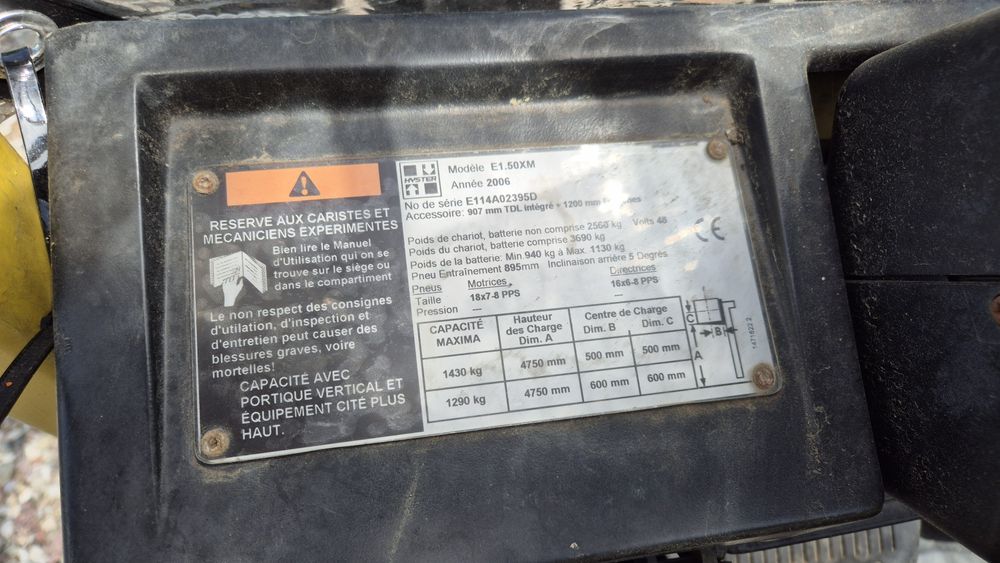 Wózek Widłowy Hyster E1.50 XM