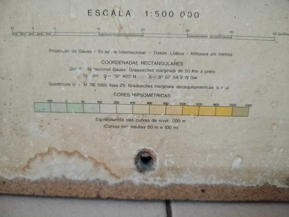 Mapa de Portugal - 1974