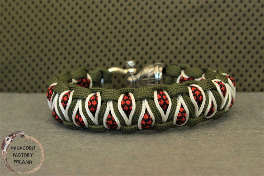 Bransoletka Dragon eye paracord / microcord handmade