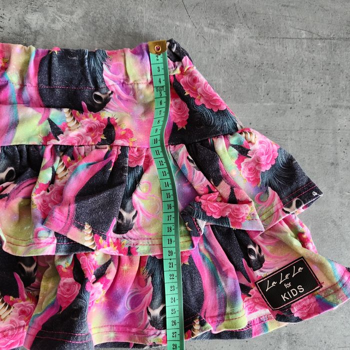 Zestaw La LoLa, bluza rozpinana/bomberka + spódniczka  Jednorożec