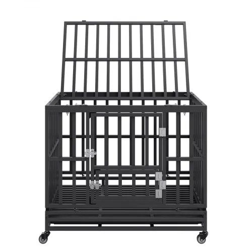 Crate VEVOR Heavy Duty para Cães - Dimensões: 95 × 65 × 81