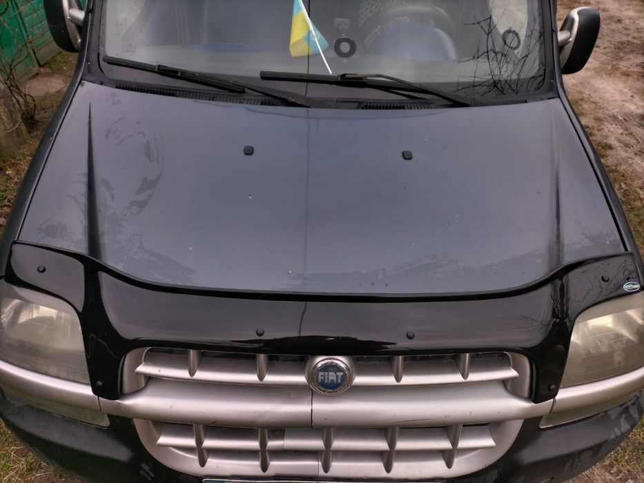 Fiat Doblo 2001-2005 Дефлектор капота EuroCap