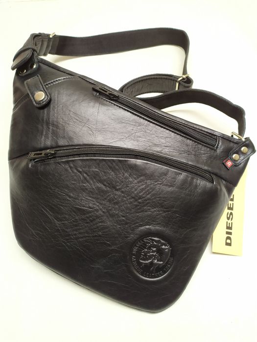 Сумка мужская кожаная, через плечо DIESEL