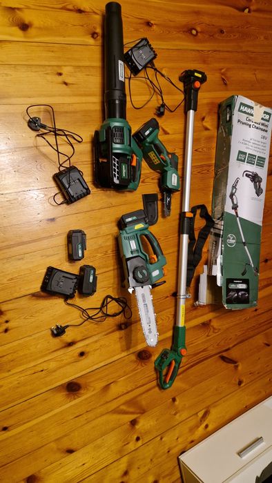 Mini pilarka na wysięgniku, dmuchawa