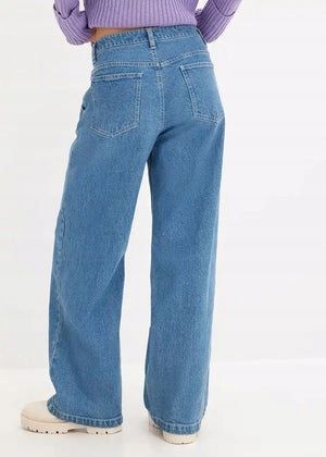 B.P.C jeansy wide leg modne damskie r.52