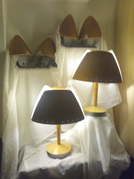 Unikat!  Oferuję komplet 4 lamp kultowej serii "Harmonie"marki Lucid,