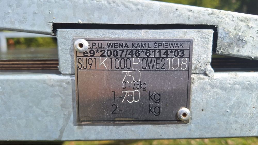 Sprzedam przyczepe platformę 4,00/2,00  NOWA!!! F-ra VAT 23%