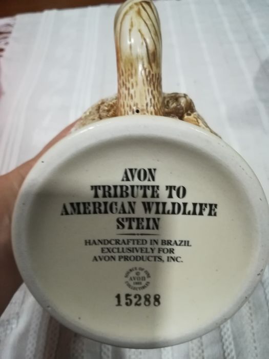 Caneca cerveja Avon Tribute to American Wildlife Stein